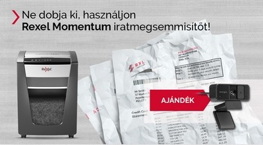 Ne dobja ki, használjon „REXEL Momentum” iratmegsemmisítőt!