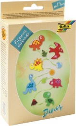 Kreatív mini filc varrókészlet, girland, FOLIA, dinoszaurusz