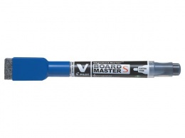 Táblamarker, törlőkupakkal, 1,3 mm, EF, kúpos, PILOT "V-Board Master S", kék